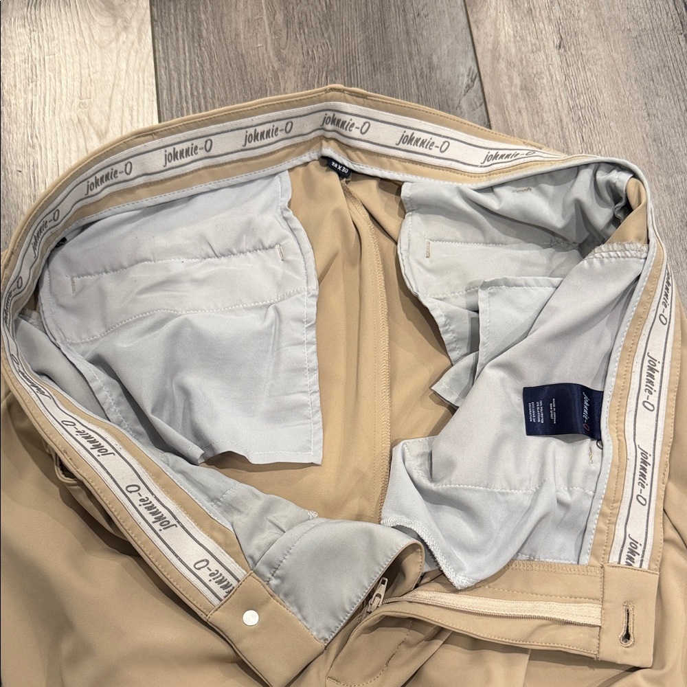 johnnie-O Khaki Momentum Stretch Knit Performance Pants